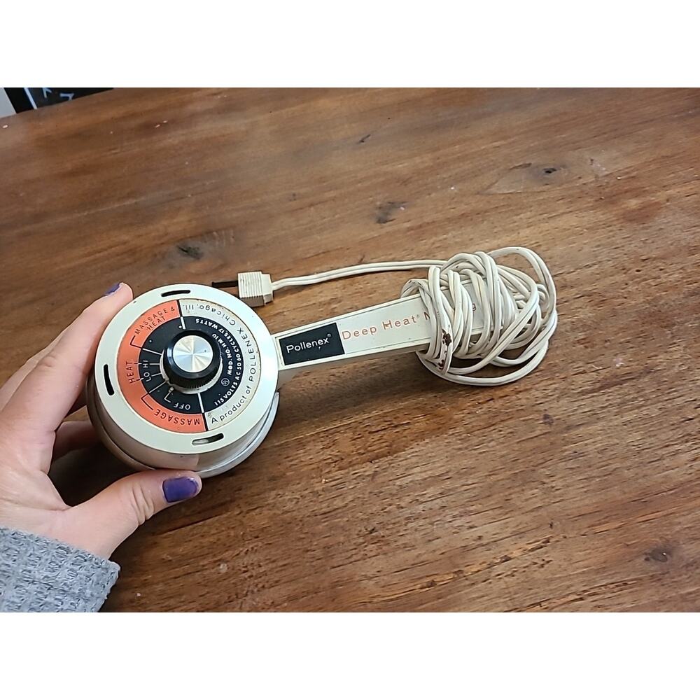 Vintage Pollenex Deep Heat Massager Model HM 10 115 Volt